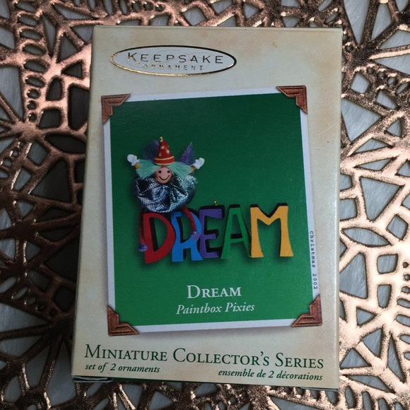 HALLMARK Dream Tree Ornament Paintbox Pixies #1 Miniature Clown Wizard 2002 - Picture 1 of 6